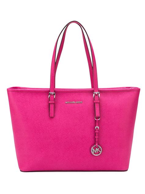 michael kors pink tote purse|More.